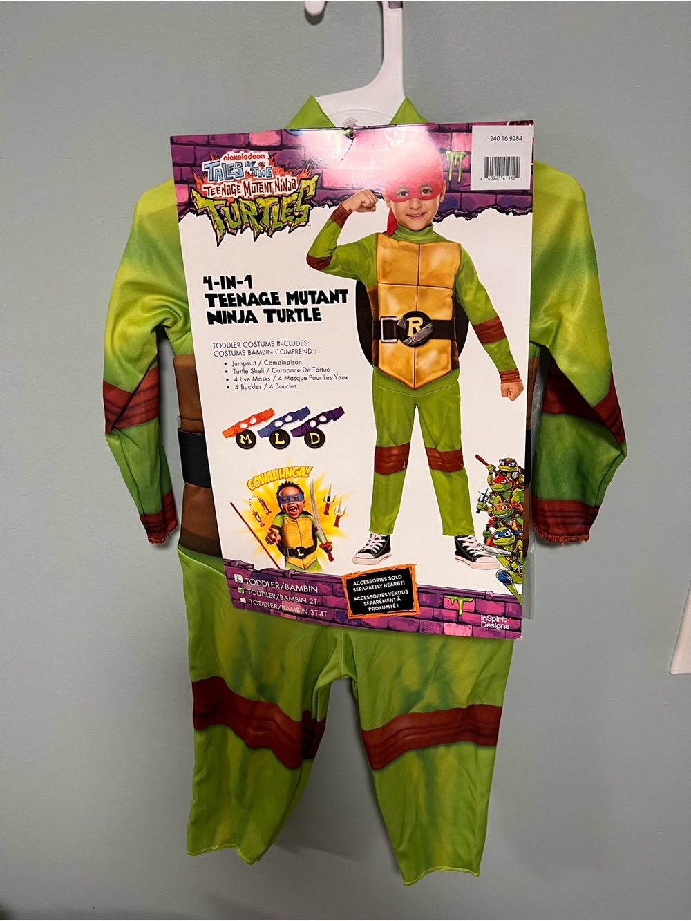 Nickelodeon Teenage Mutant Ninja Turtles Green and Brown Toddler Costume